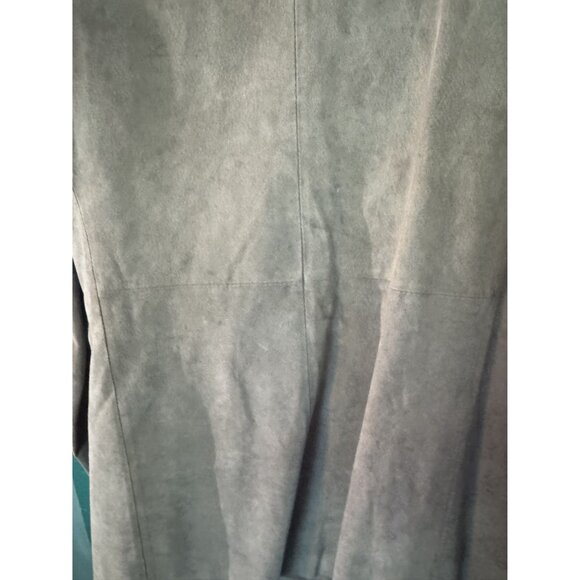 Vintage Womens Double-Breasted Genuine Leather Blazer Jacket Size XL Tan Made In - Picture 5 of 14